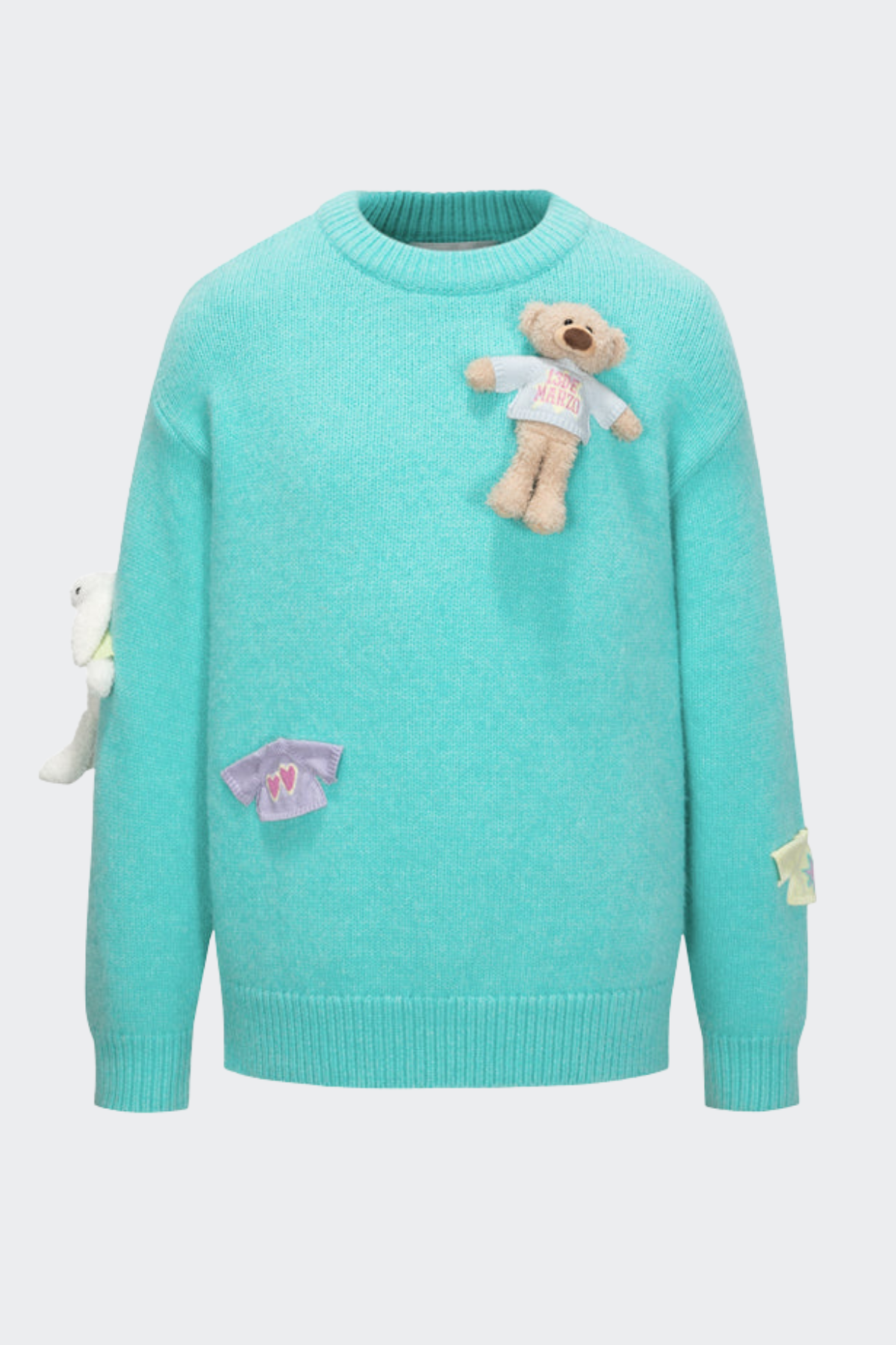 Brasa 3D Bear Sweater - Blue