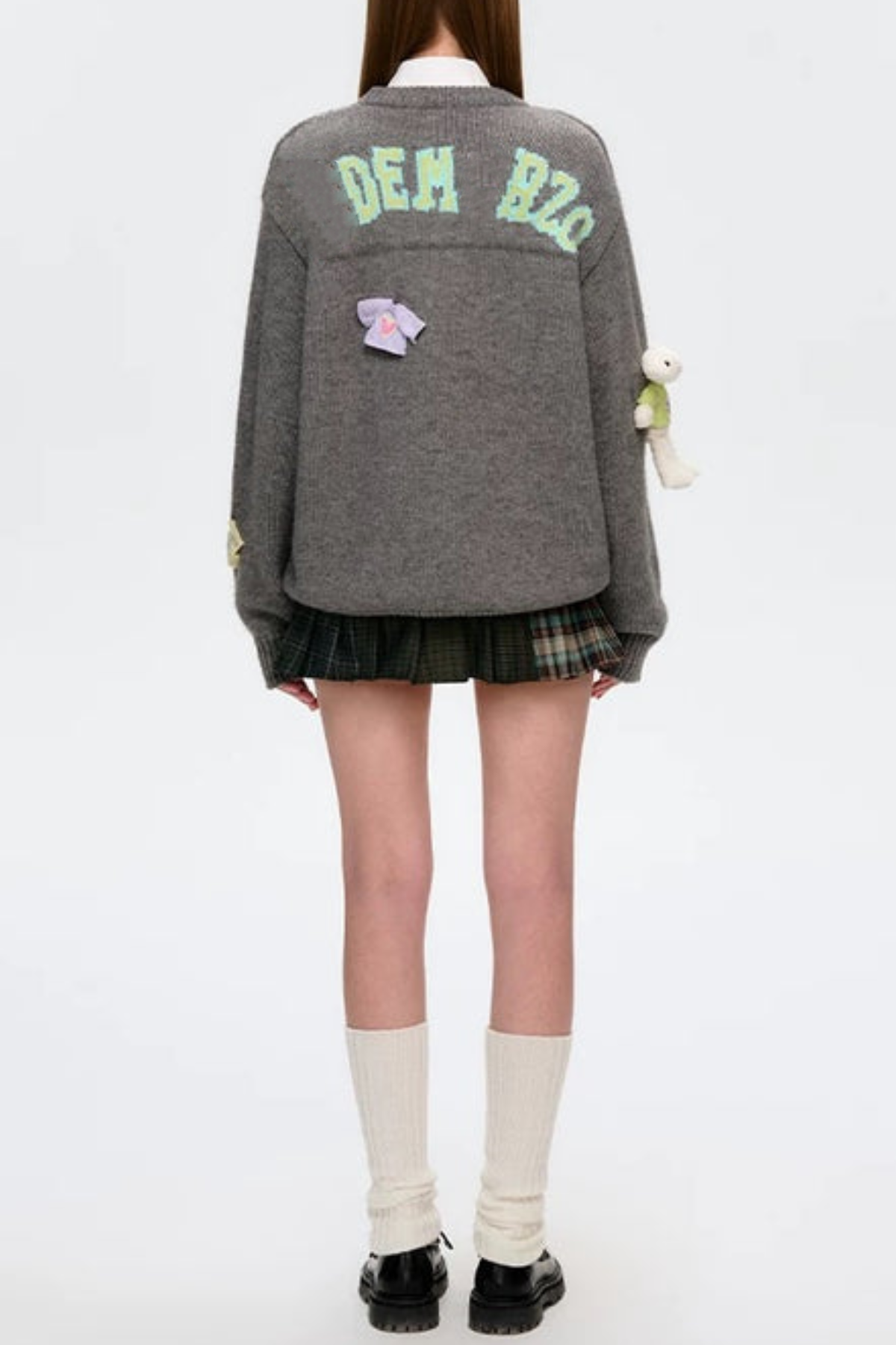 Brasa 3D Bear Sweater - Grey