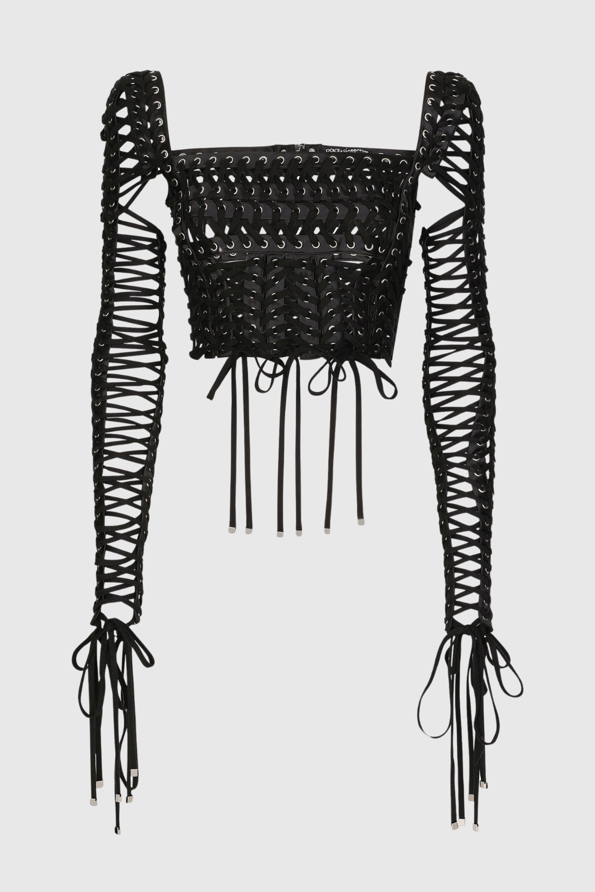 Breena Lace-up Bustier Blouse