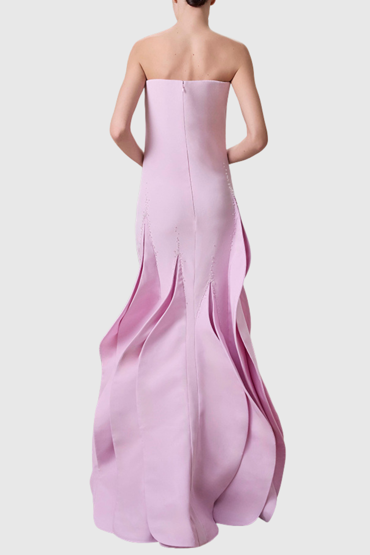 Brioni Strapless Petal Maxi Dress