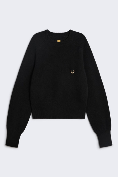 Bujara Embellished Knit Top - Black