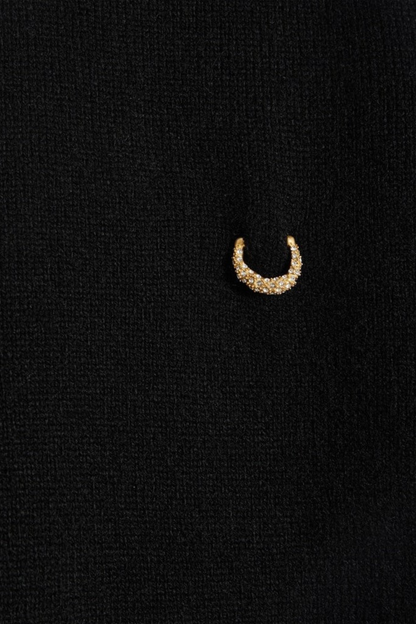 Bujara Embellished Knit Top - Black