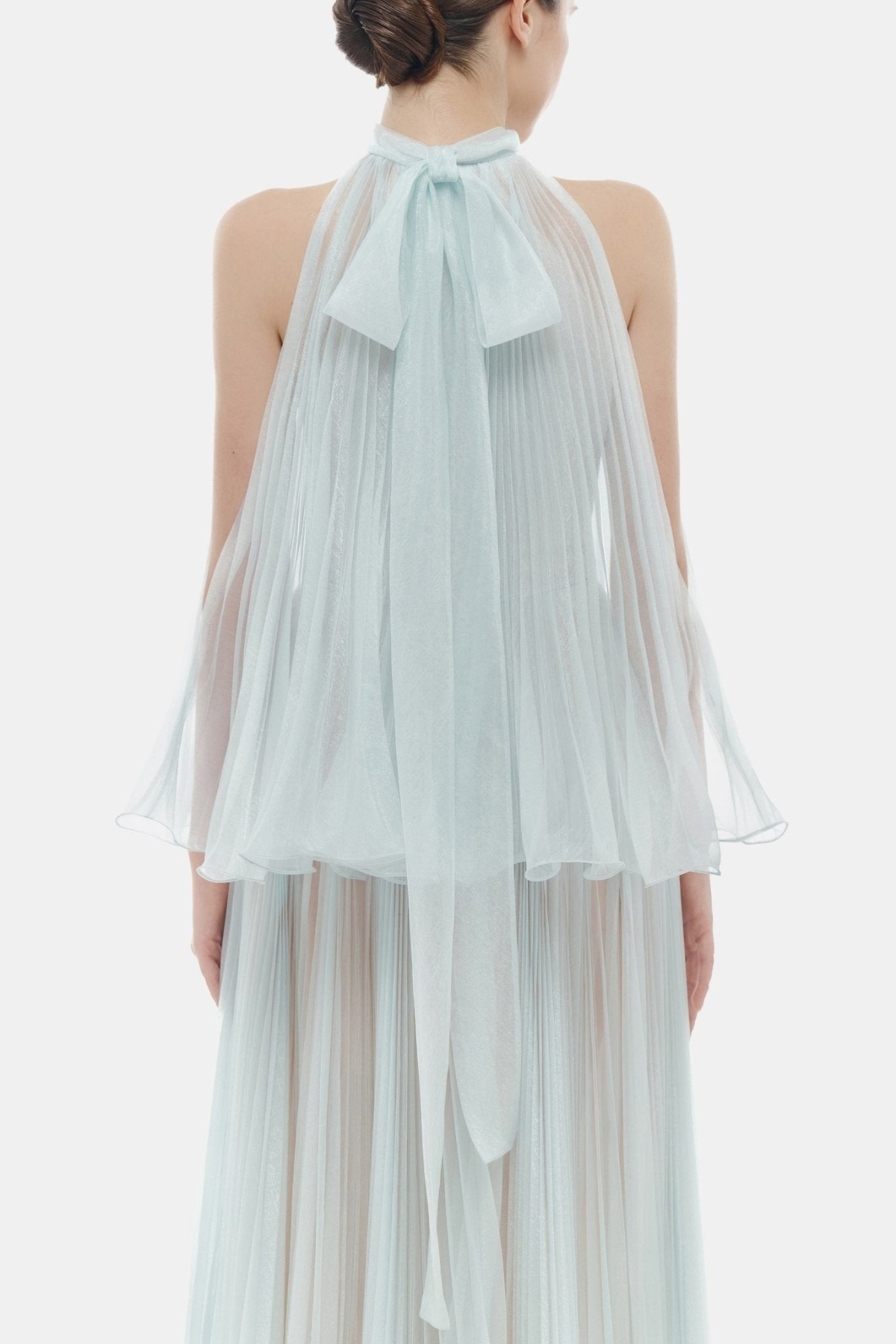 Cailyn Sleeveless Pleated Maxi Dress - Blue