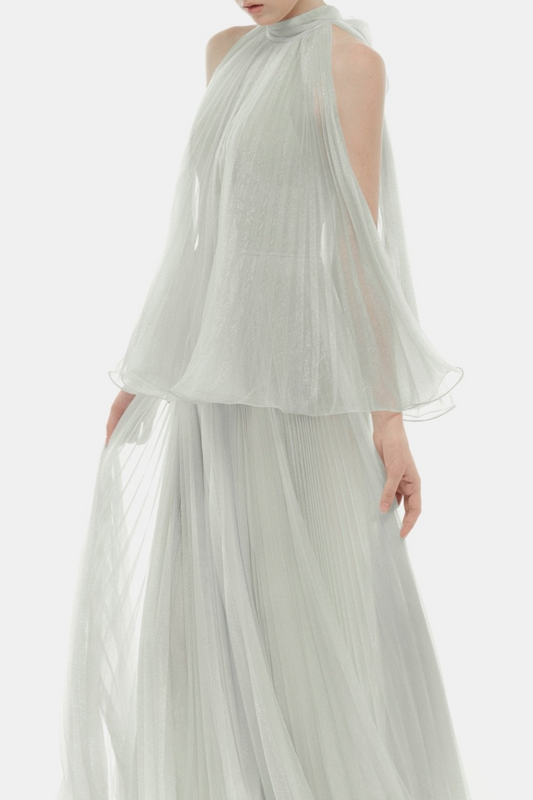 Cailyn Sleeveless Pleated Maxi Dress - Mint