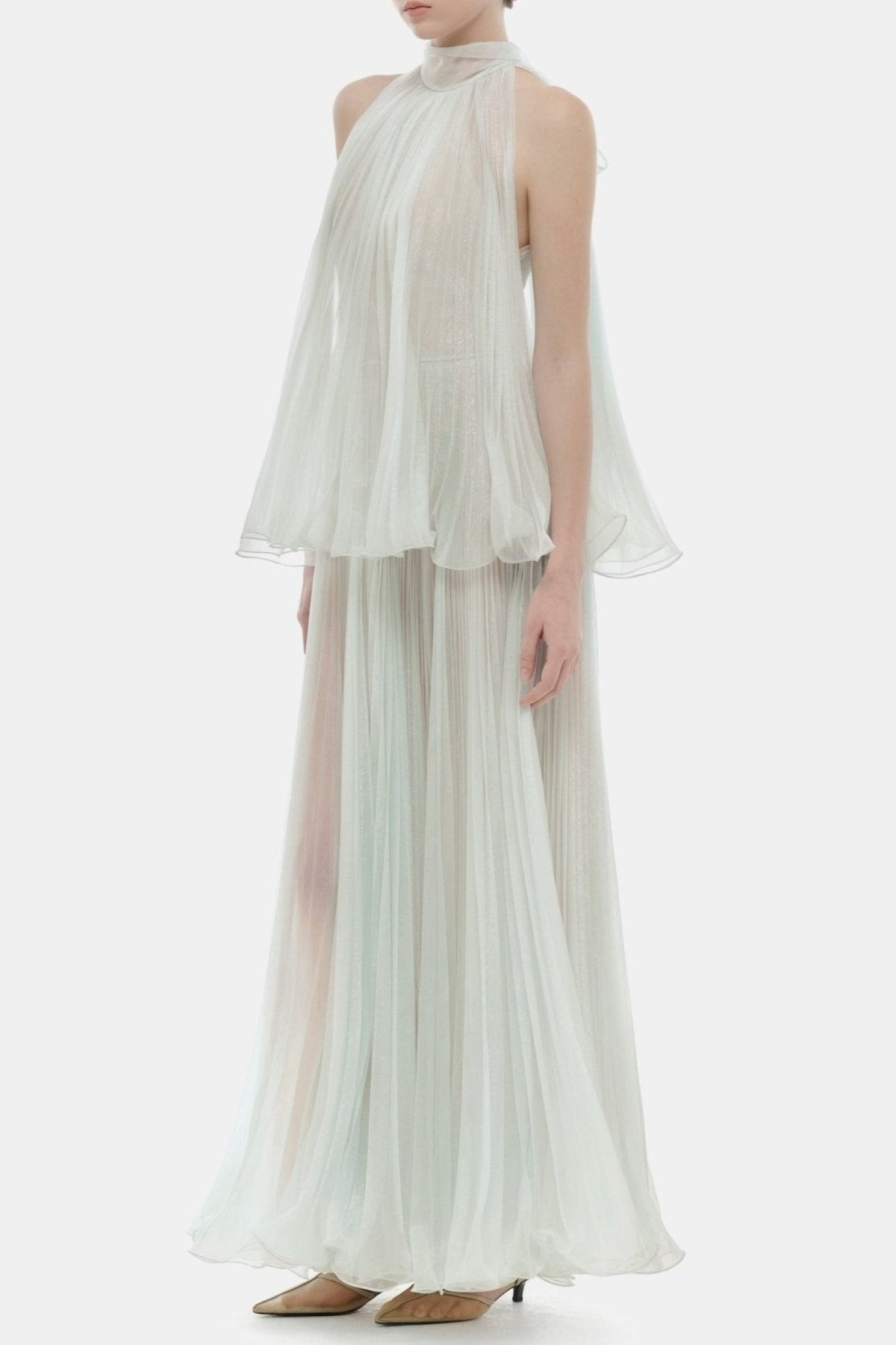 Cailyn Sleeveless Pleated Maxi Dress - Mint