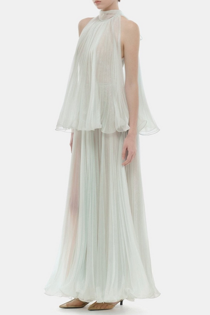 Cailyn Sleeveless Pleated Maxi Dress - Mint