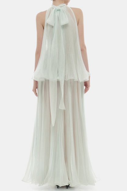 Cailyn Sleeveless Pleated Maxi Dress - Mint
