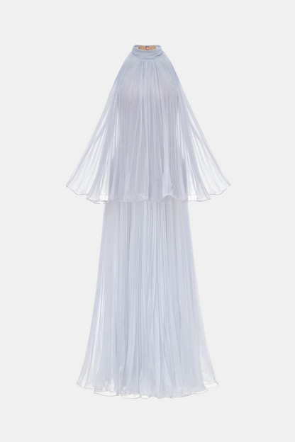 Cailyn Sleeveless Pleated Maxi Dress - Purple