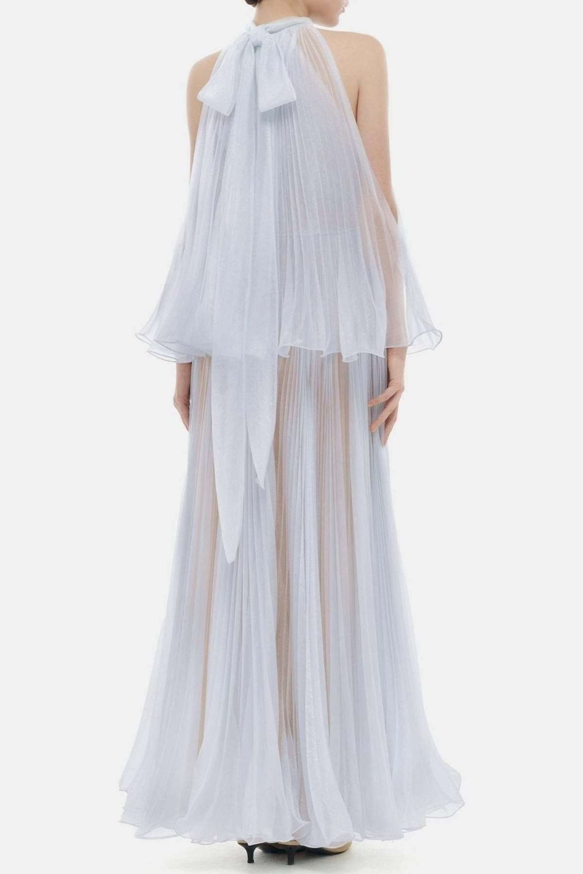 Cailyn Sleeveless Pleated Maxi Dress - Purple