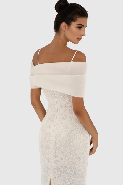 Caina Off Shoulder Lace Maxi Dress