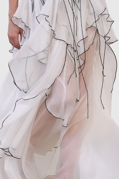 Caleba Ruffle Maxi Skirt
