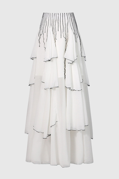 Caleba Ruffle Maxi Skirt