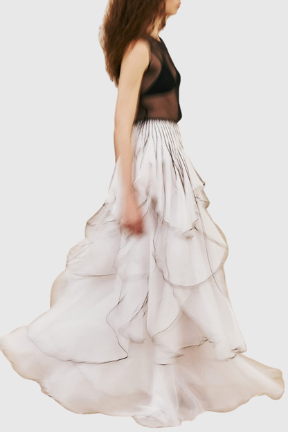 Caleba Ruffle Maxi Skirt