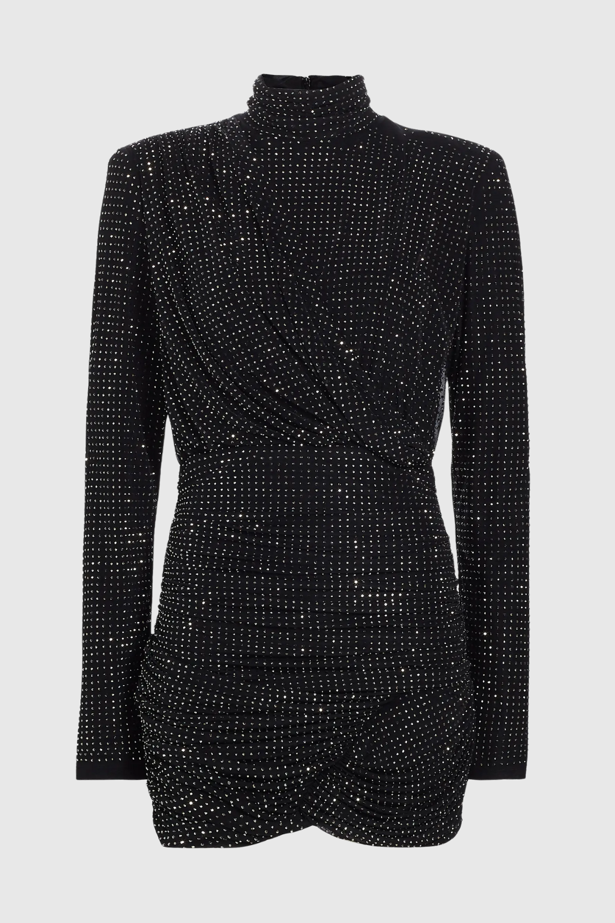 Callaha Crystal Embellished Ruched Mini Dress