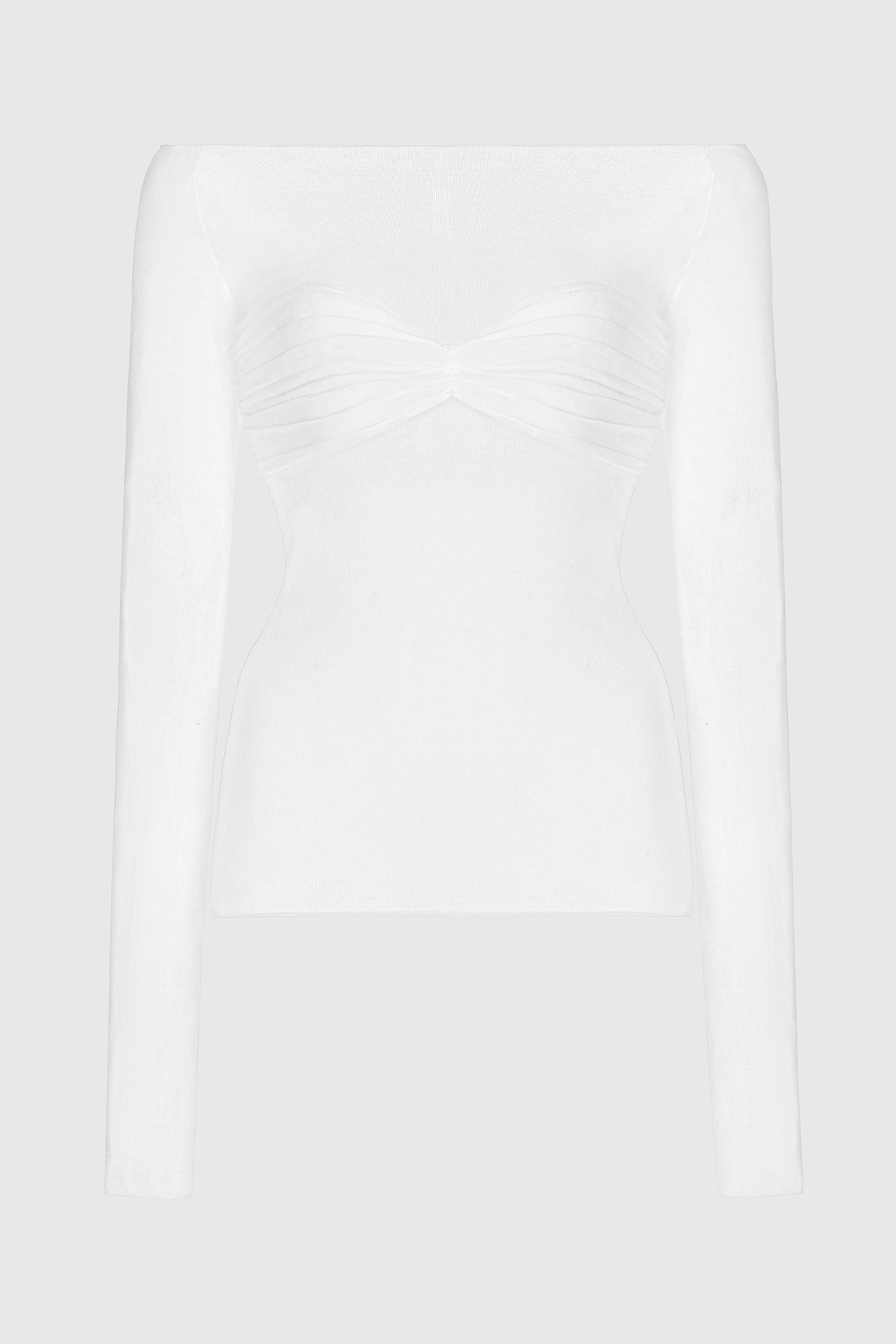 Callumo Off Shoulder Mesh Top - White