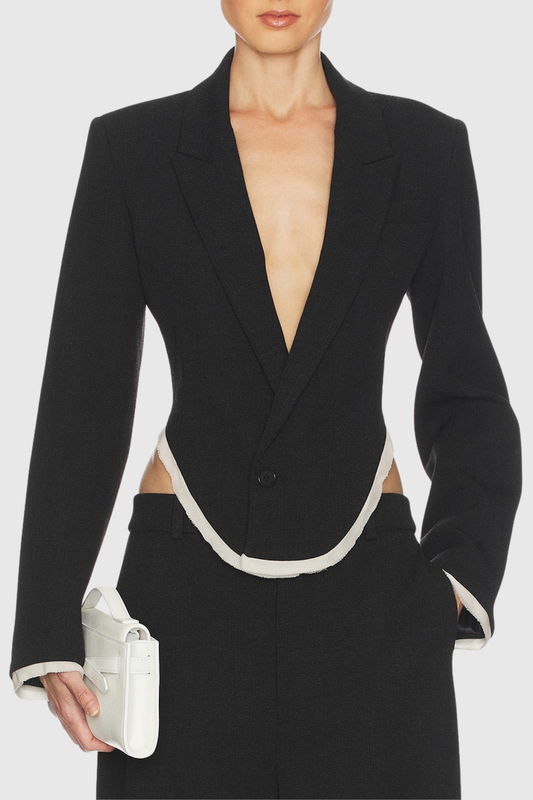 Camira Chiffon Edge Blazer