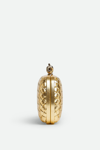 Capella Woven Knot Clutch - Gold