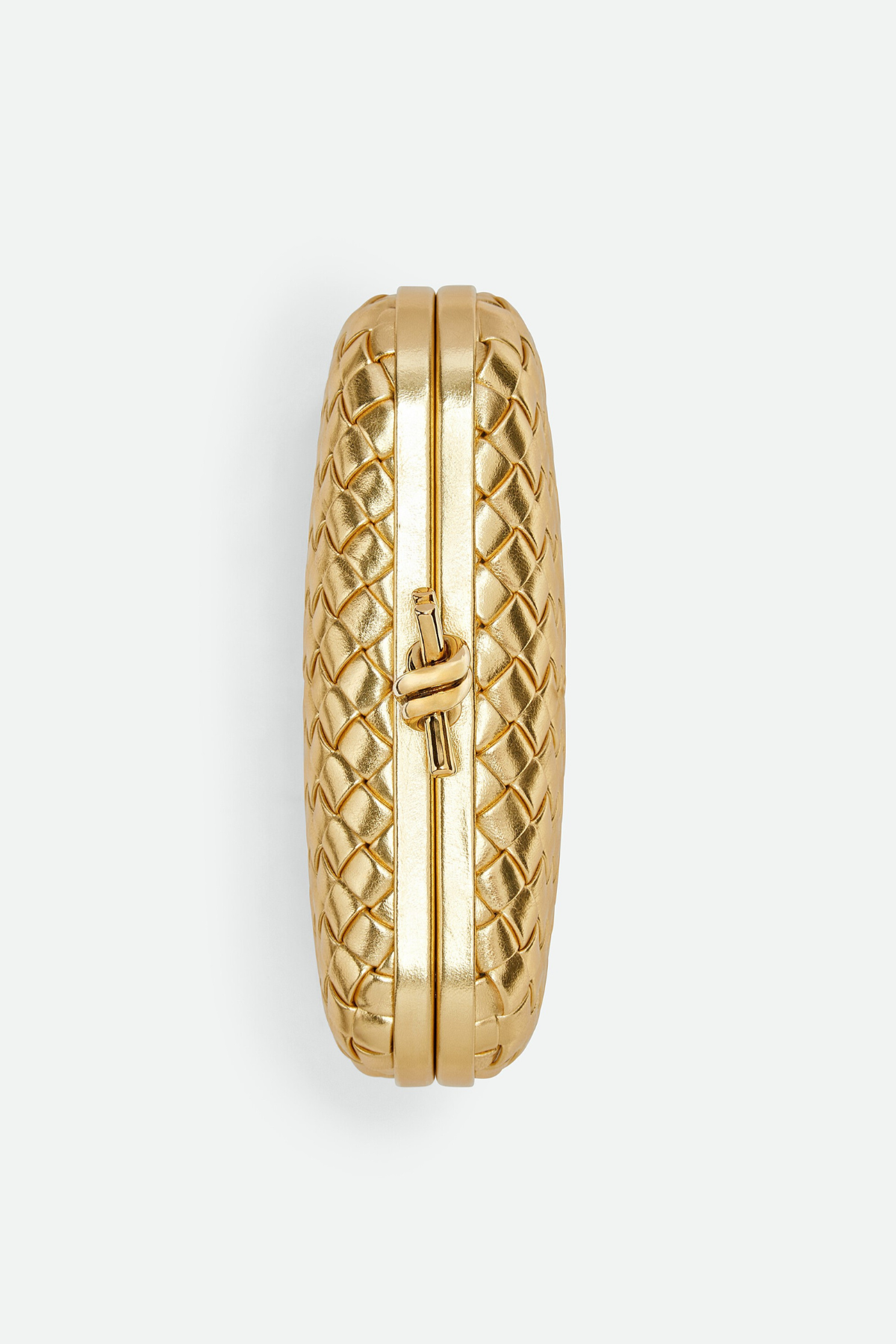 Capella Woven Knot Clutch - Gold