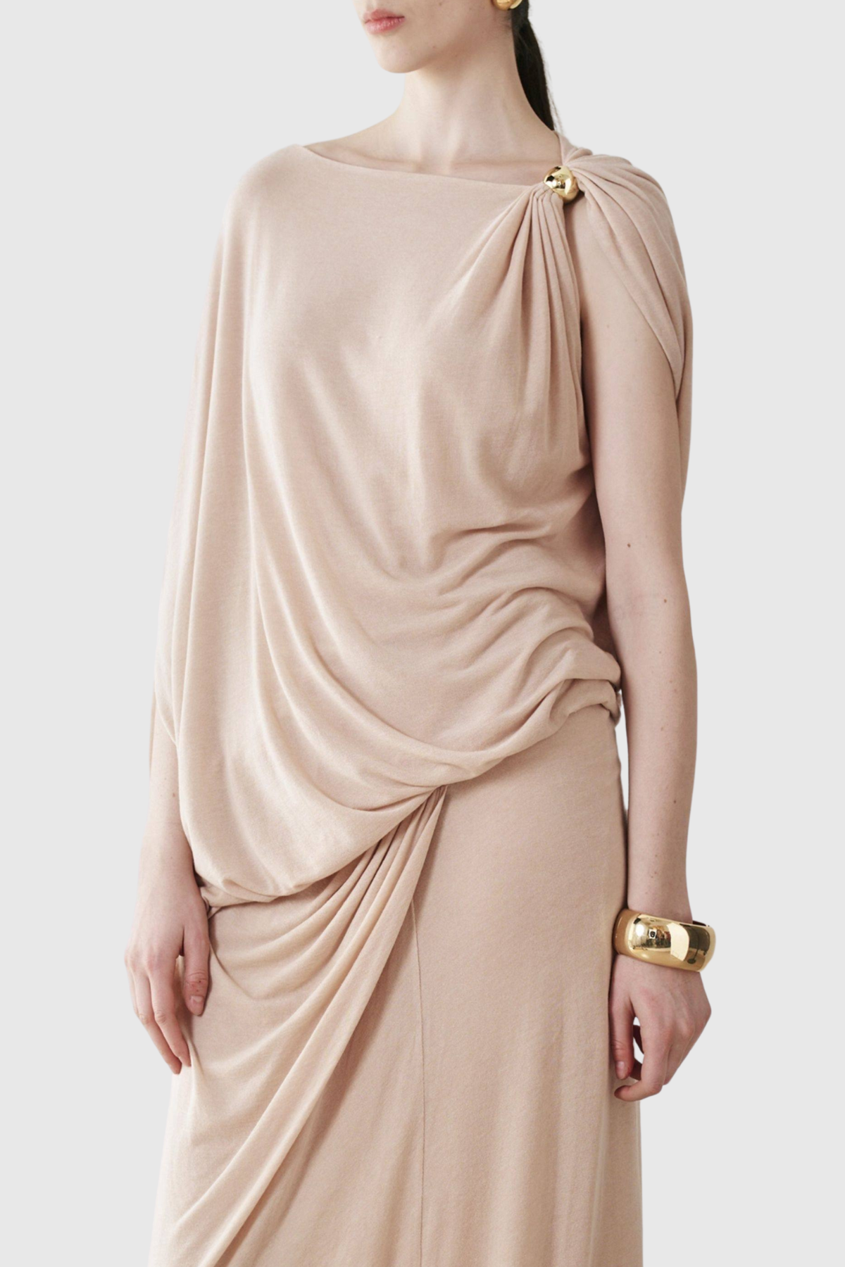 Carew Asymmetric Draped Top