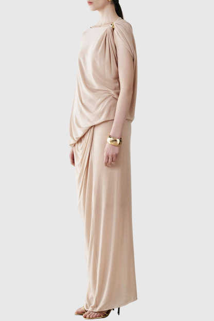 Carew Asymmetric Draped Top