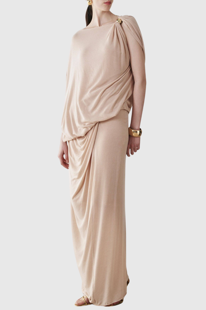 Carew Asymmetric Draped Top