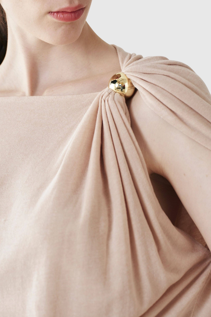 Carew Asymmetric Draped Top