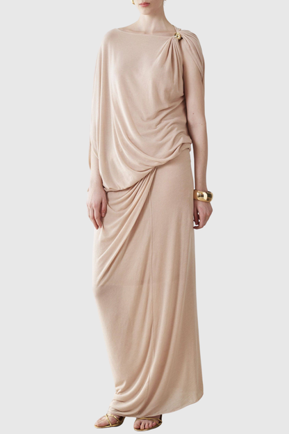 Carew Asymmetric Draped Top