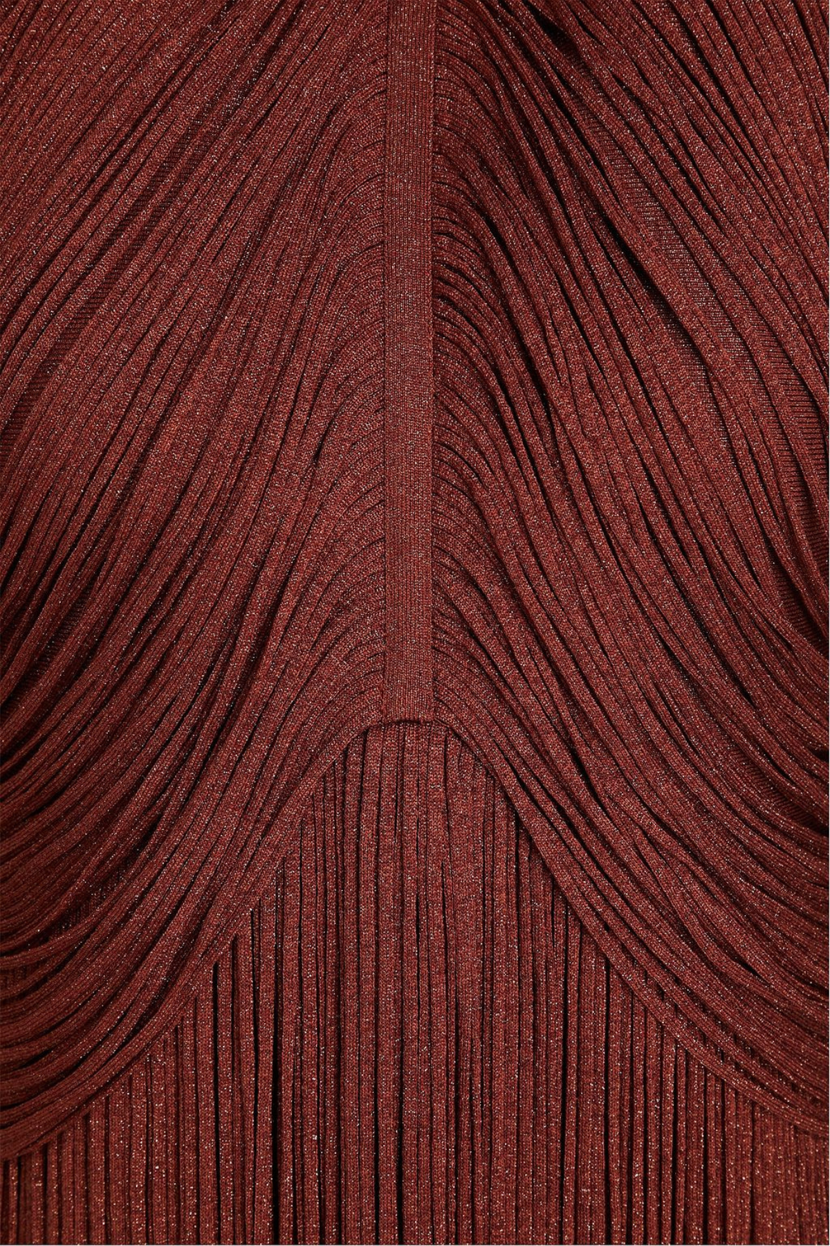 Carina Halter Fringe Maxi Bandage Dress - Brown