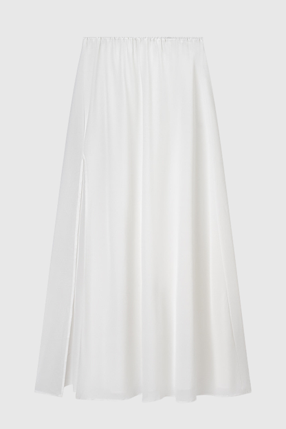 Carlotta Cape Sculptural Top & Maxi Dress Set - White