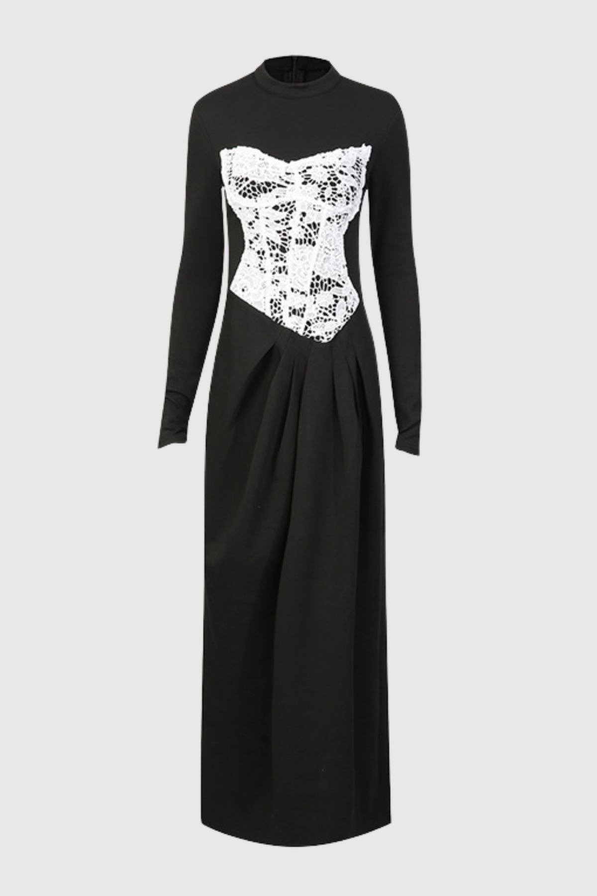Carua Lace Ruched Maxi Dress