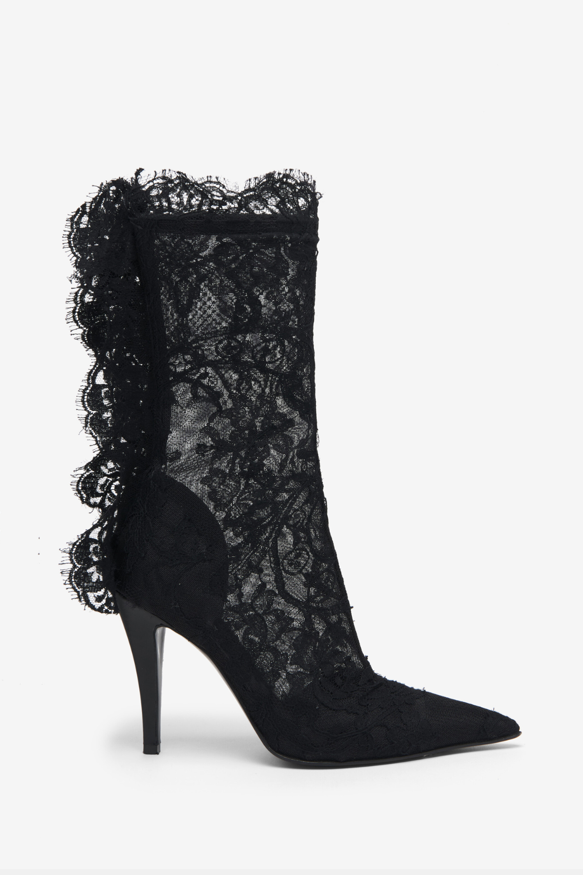 Cassiel Lace Ankle Boots - Black