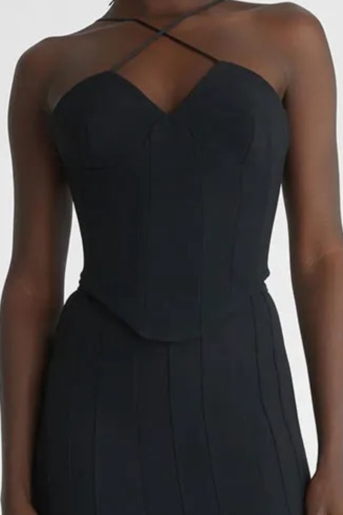 Cedric Halter Corset - Black