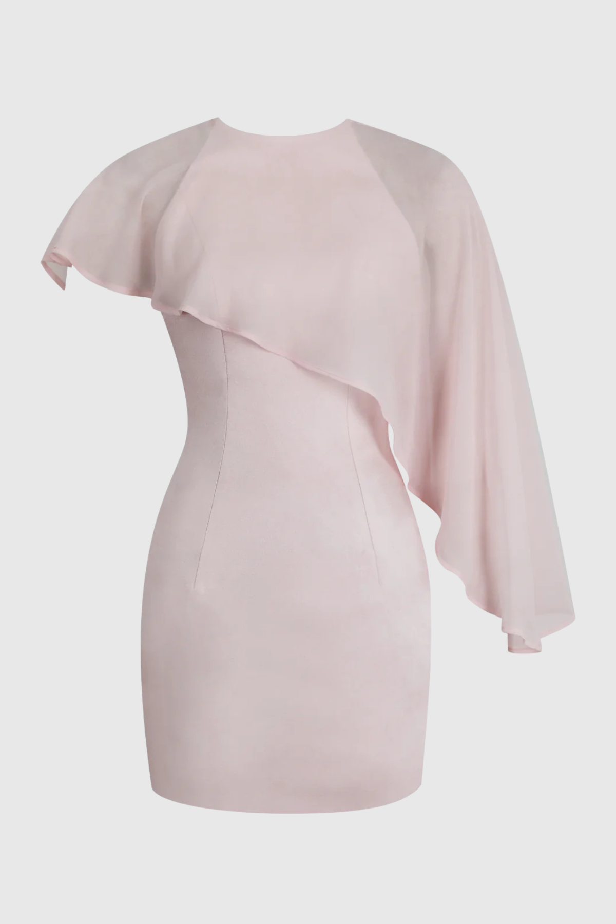 Celiax Asymmetric Shawl Mini Dress