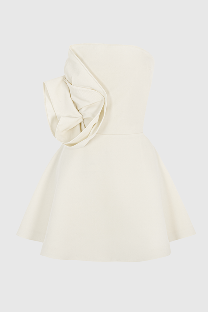 Celosia Floral Strapless Mini Dress