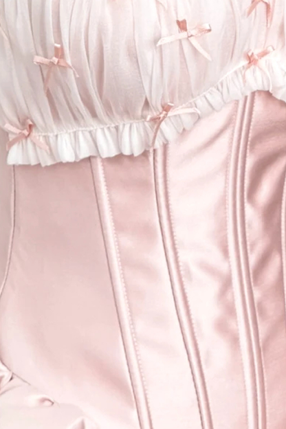Chihia Strapless Bow Corset Mini Dress