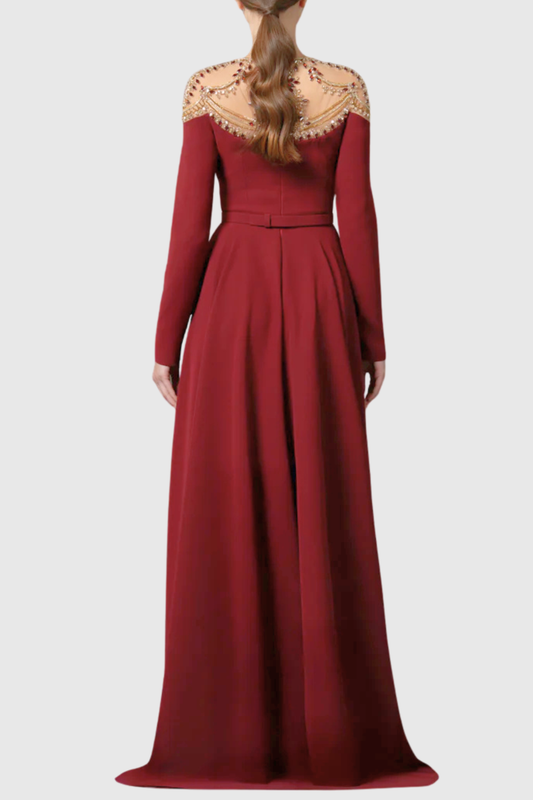 Chode Crystal Embellished Maxi Dress