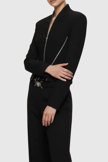 Chrissy Zip Embellished Jacket