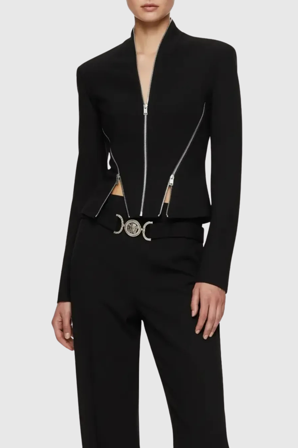 Chrissy Zip Embellished Jacket