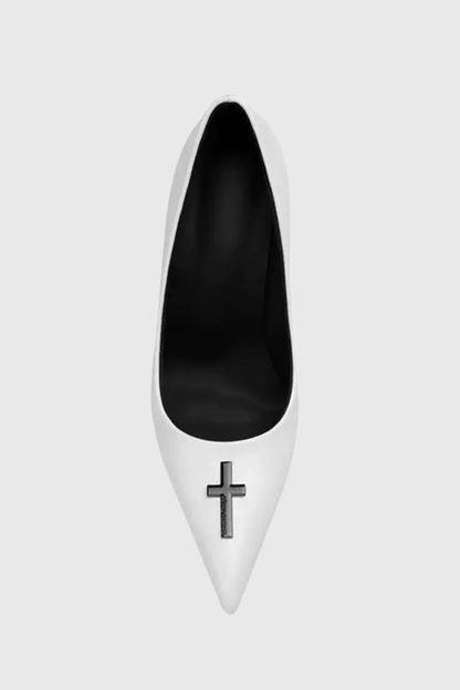 Ciara Cross Pumps - White