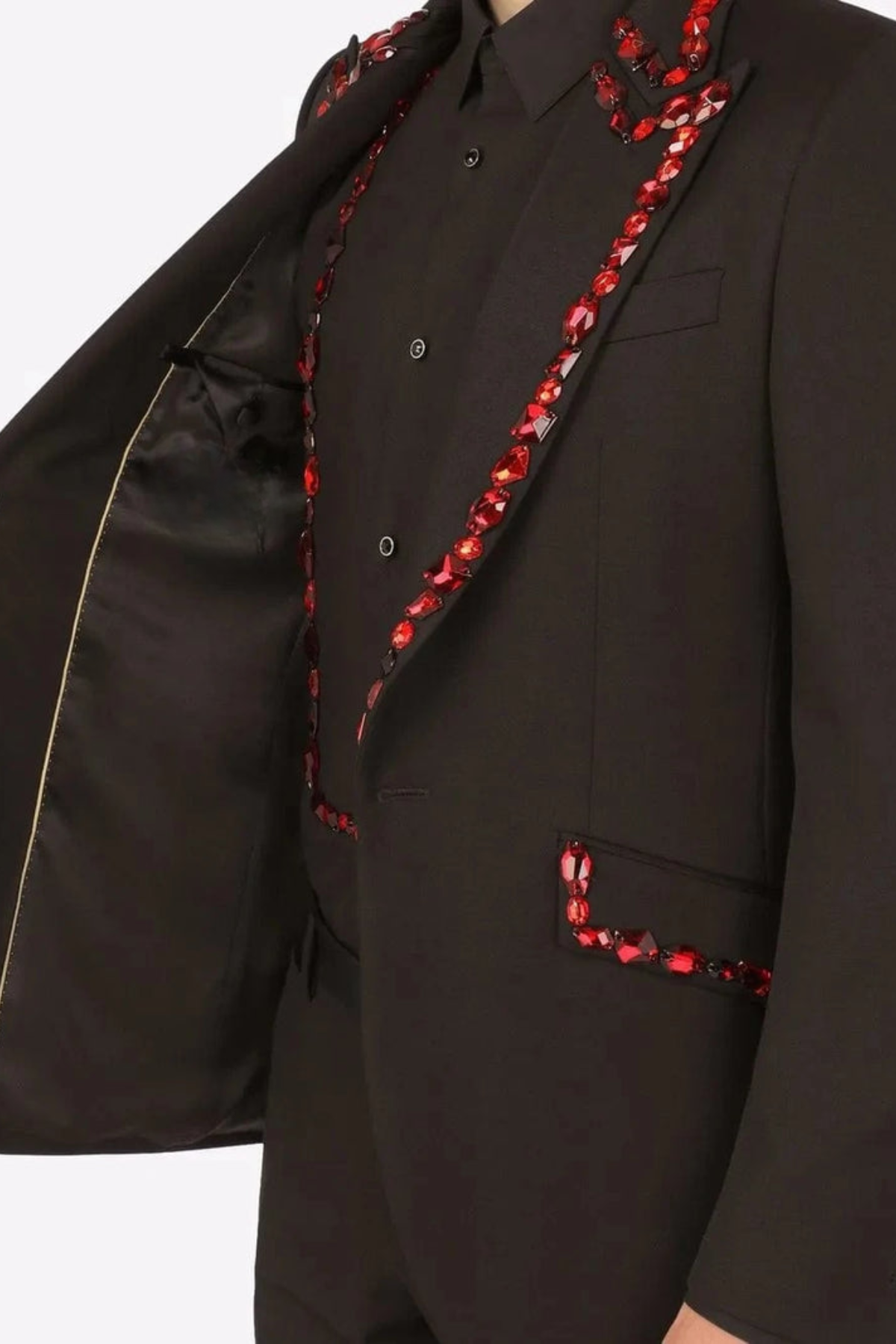 Cicero Rhinestone Embellished Blazer