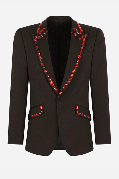 Cicero Rhinestone Embellished Blazer