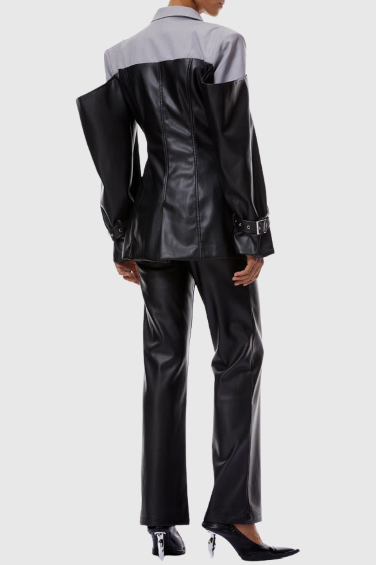 Clarice Leather Patchwork Jacket