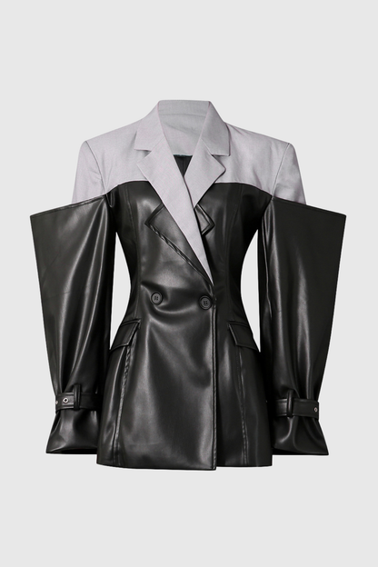 Clarice Leather Patchwork Jacket