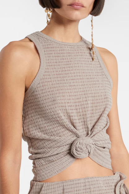 Claudas Knotted Top - Grey
