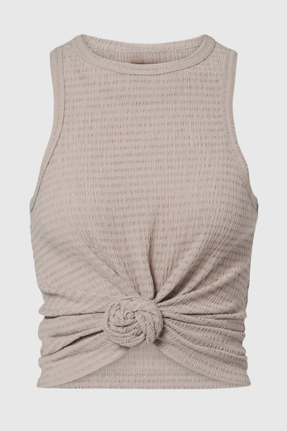 Claudas Knotted Top - Grey