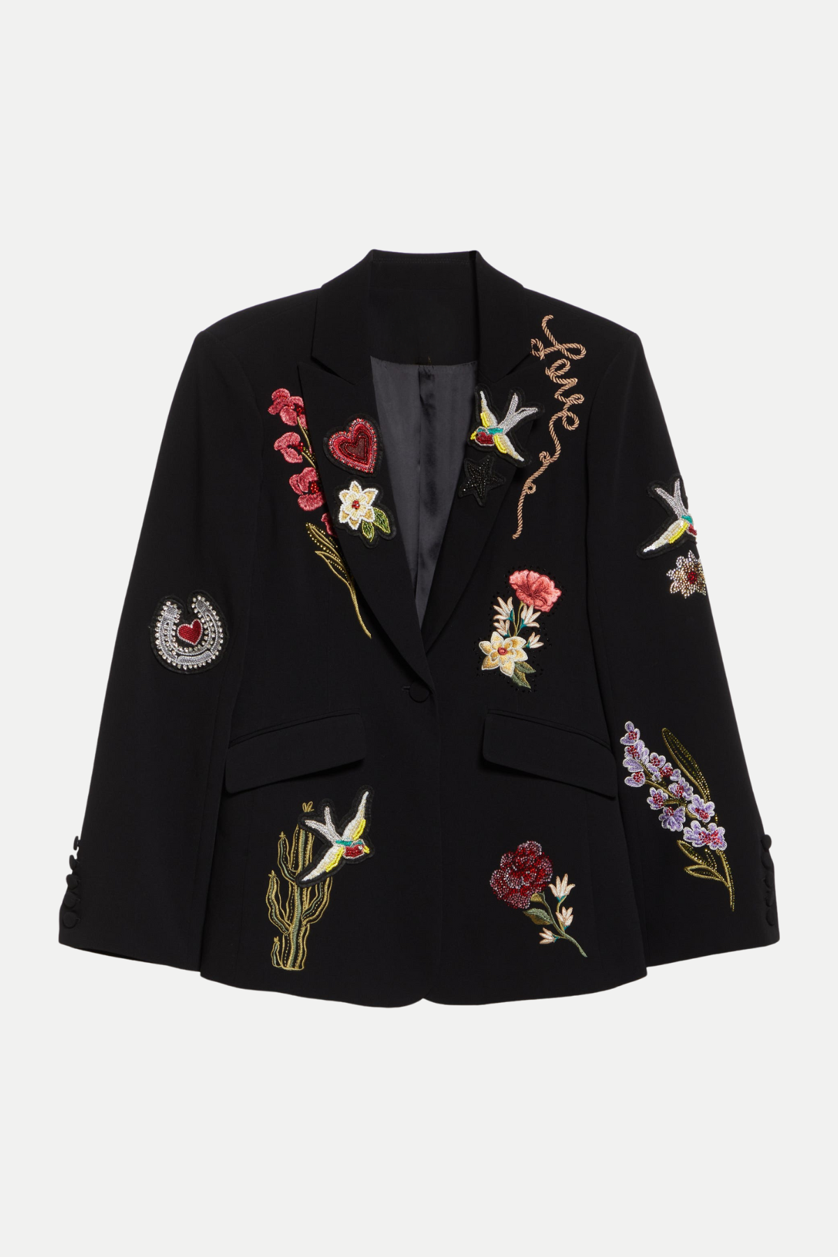 Claudra Embroidered Blazer & Pants Set