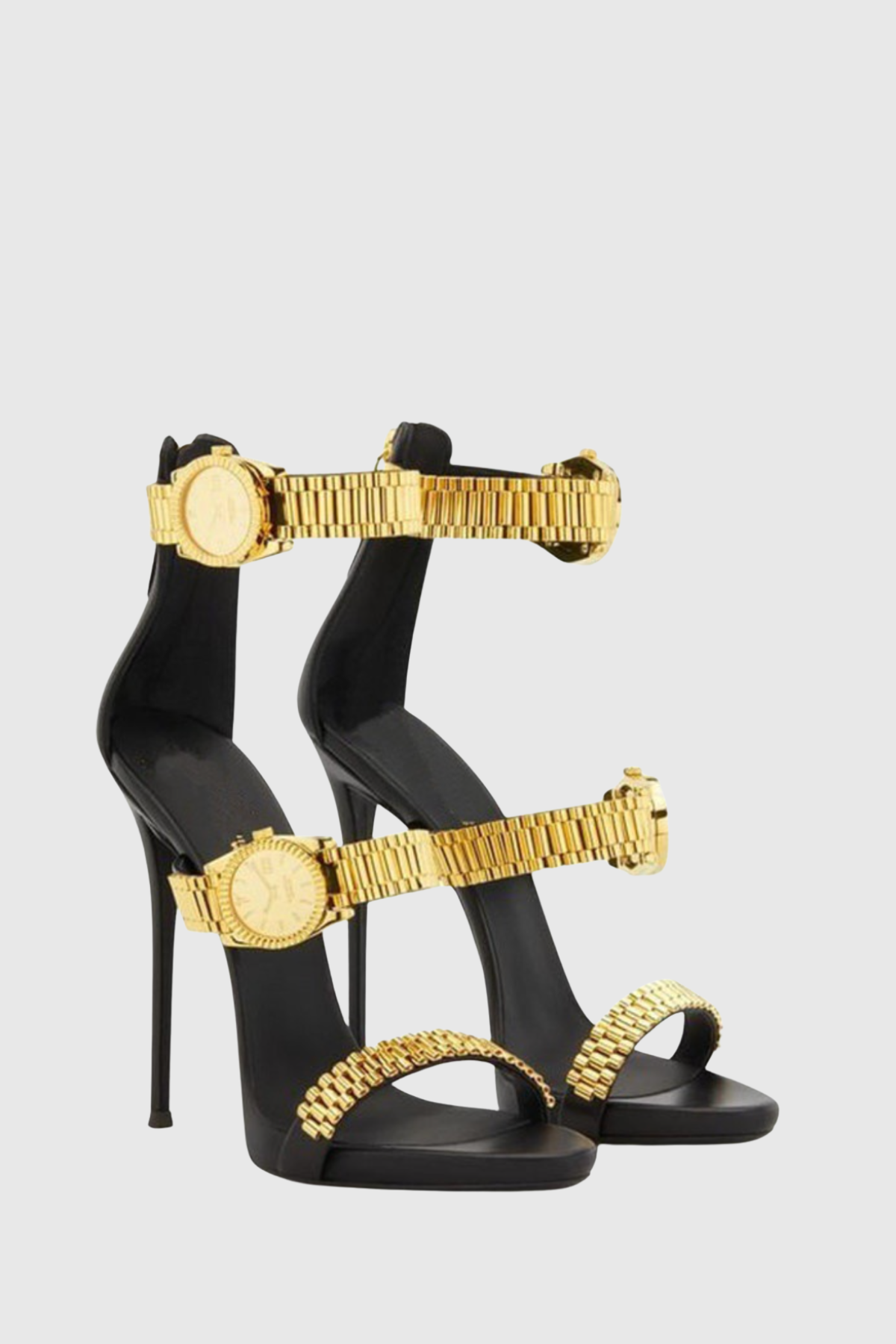 Colera Watch Strap Sandals - Black