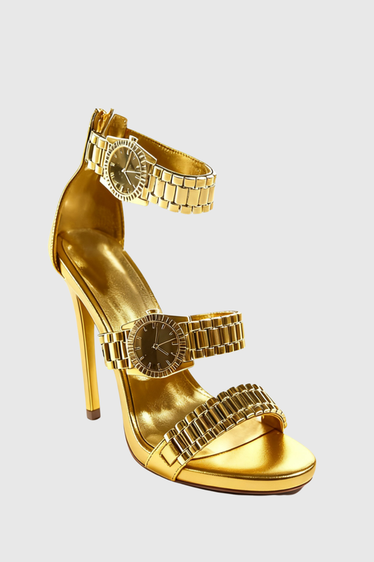 Colera Watch Strap Sandals - Gold