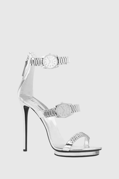Colera Watch Strap Sandals - Silver
