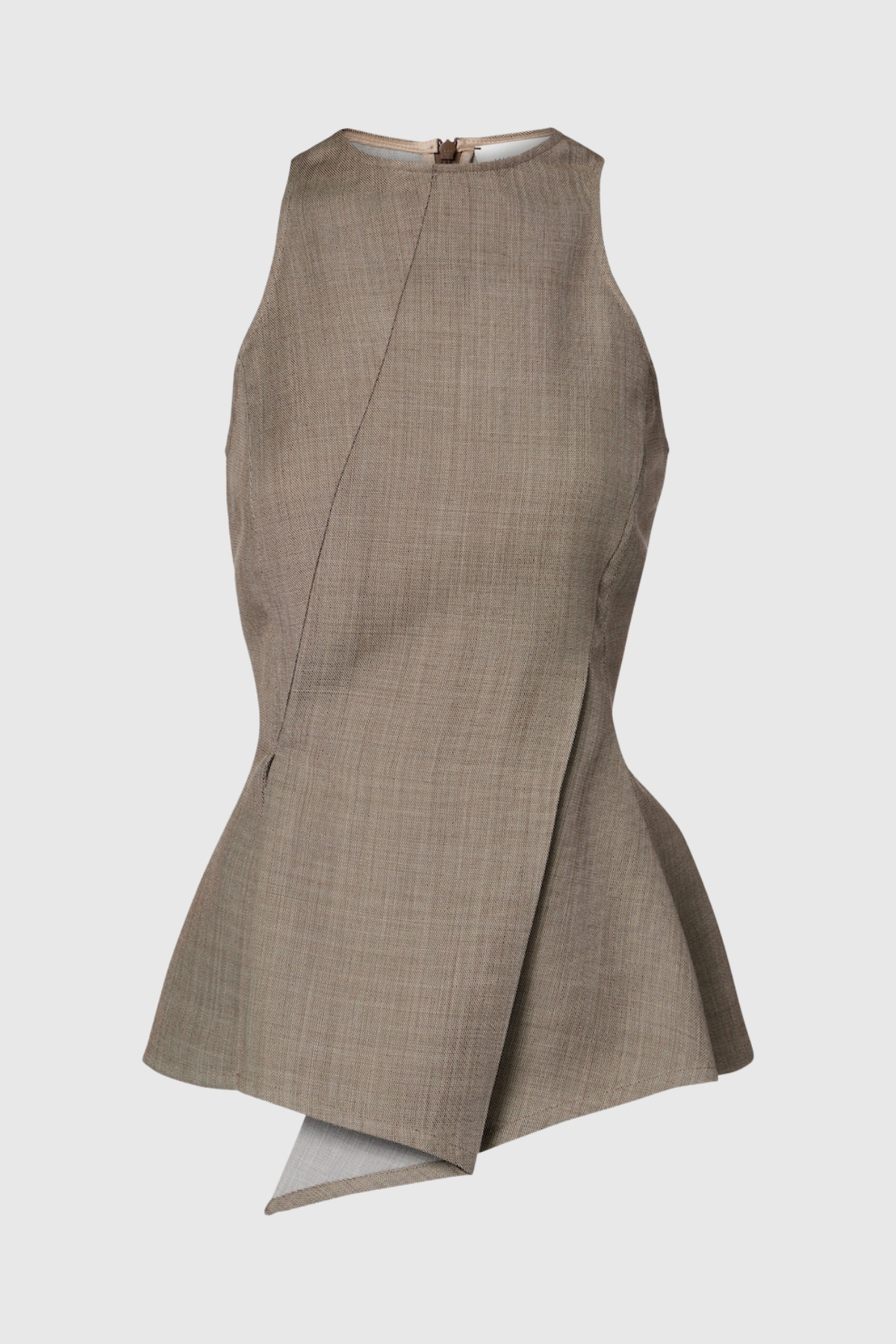 Cometa Asymmetric Peplum Top